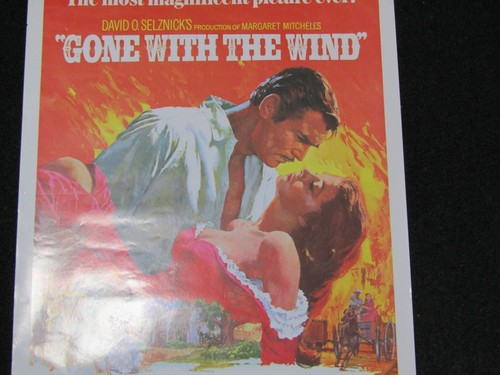 Vom Winde verweht 1939 Clark Gable Vivien Leigh 20x28 Filmplakat Reprint - Bild 5 von 9