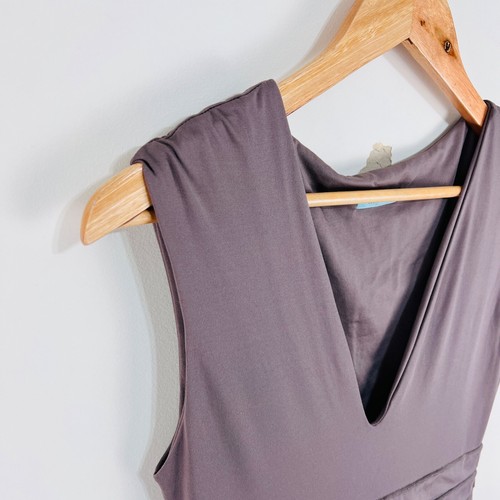 Kookai Bodycon Dress Tiered Grey Purple 2 AU 8 - Picture 4 of 18