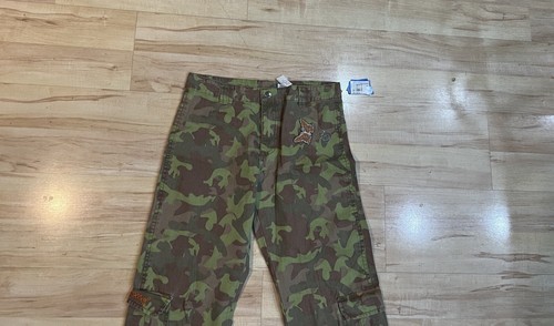 New Girl's The Proud Family Camo Straight Leg Pants Green Camoflauge Size 16 - Picture 2 of 4