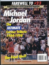 Michael Jordan Farewell to #23 Career Tribute 1999 Gold Collector Series
