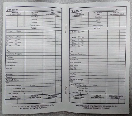 Six (6) Beach's Common Sense Traveler's Expense Books - Picture 3 of 3
