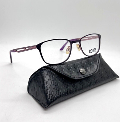 ROOTS Canada RT 635 PLM Handcrafted Ultra Thin Eyeglasses Frame 51-19-130 PURPLE