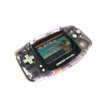 Transparent Purple Game Boy Advance w/ AGS-101 Brighter Backlight Screen