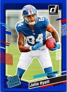 2023 Donruss #378 Jalin Hyatt Press Proof Blue