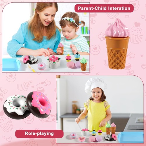 Play Food Sets for Kids Kitchen - Educational Toy Gift for Toddler, Boys, Girls - Picture 7 of 7
