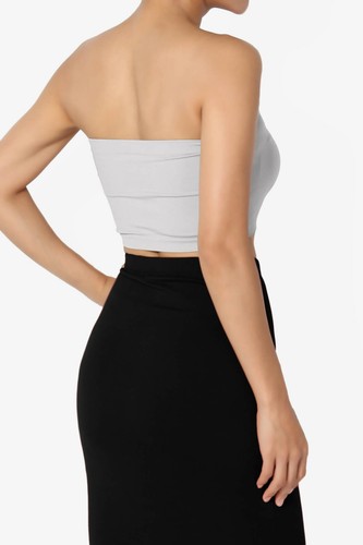 TheMogan Seamless Bandeau Bra Top Strapless Nylon/Spandex Stretch Bralette - Picture 64 of 119