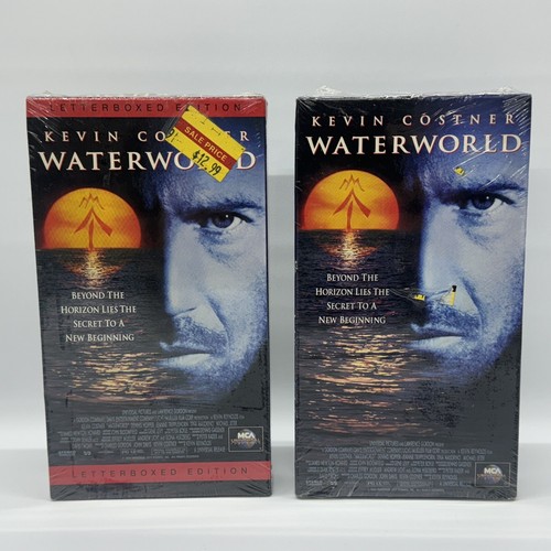 SEALED Waterworld VHS Widescreen LETTERBOX Edition & Standard 1996 RARE Lot