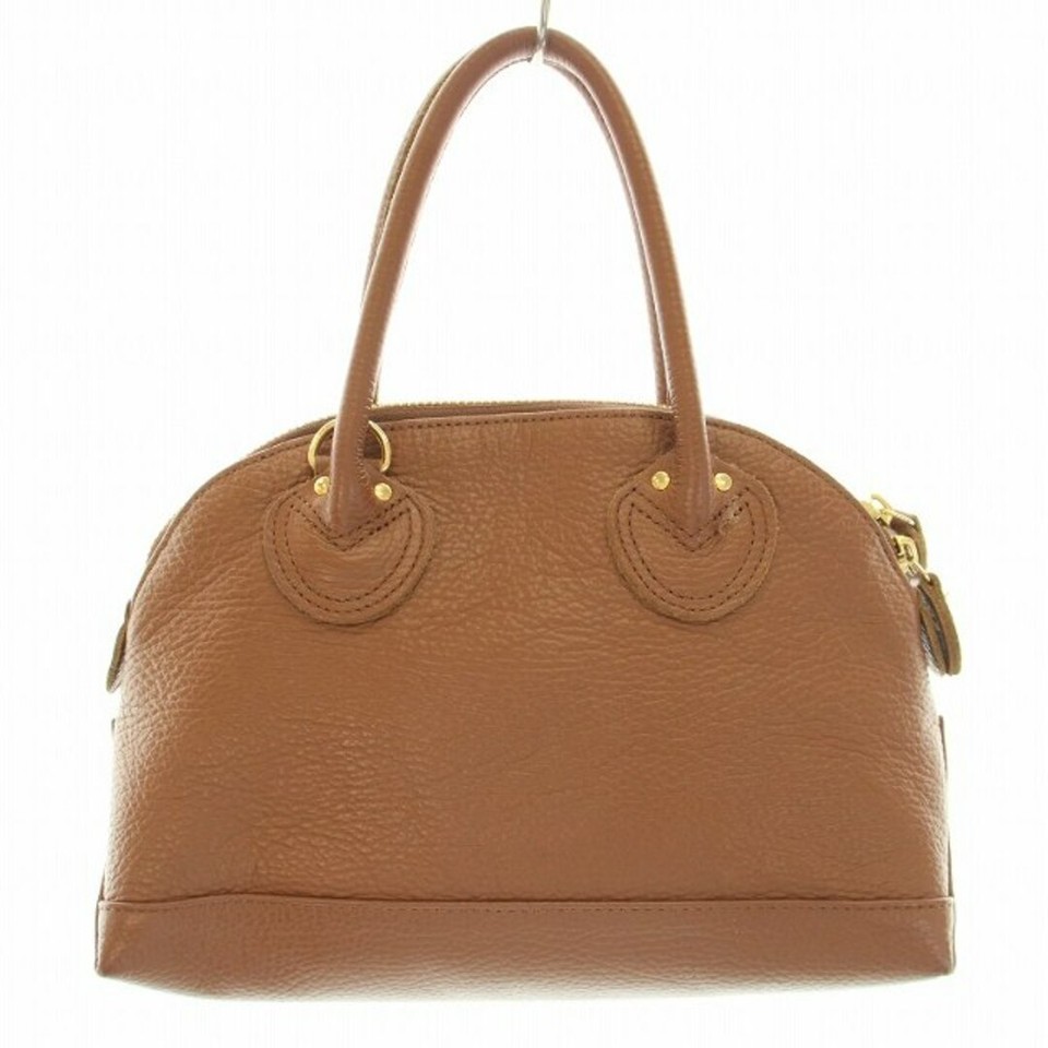 Young And Olsen Embossed Leather Zip Boat Bag S Handbag F Brown eBay