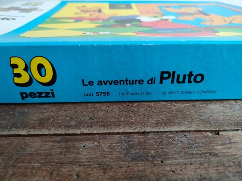 LE AVVENTURE DI PLUTO Puzzle EG Editrice Giochi 30 Pezzi Legno Vintage 1980's - Imagen 6 de 9