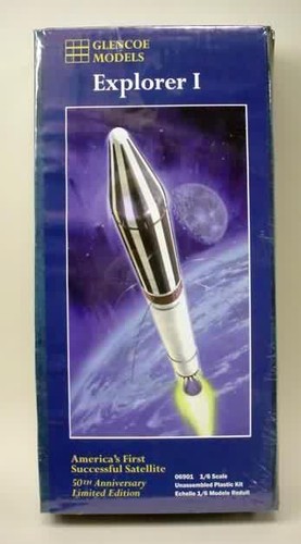 2008 #06901 1/6 US Explorer I Satellite 50th Annv Glencoe model kit new in box - Picture 1 of 3