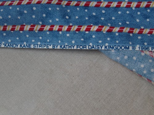 Fabric kandy kane stripe 45" x 43" By 1996s Daisy Kingdom 650 - Picture 10 of 10