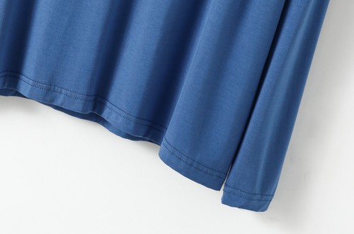 Men Soft Bamboo Viscose T-Shirt V  Neck Long Sleeve Casual Basic Tee Shirt Tops - Bild 12 von 16