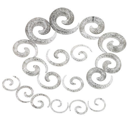 12-18PCS Acrylic Spiral Buffalo Ear Taper Plug Stretching Kits Piercing 14G-00G - Picture 14 of 28