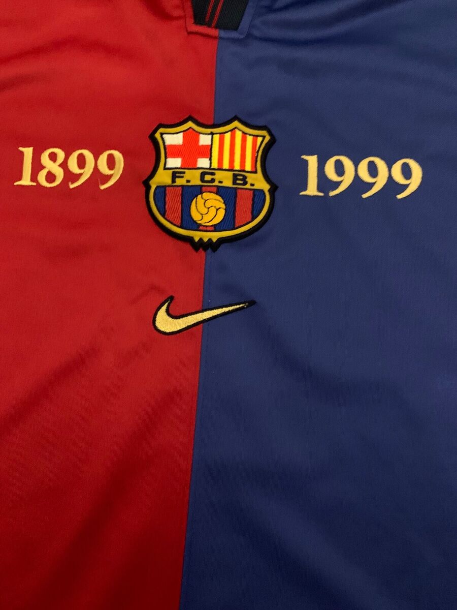 Rare FC Barcelona 1999 Centenary Shirt - Luís Figo #7 Rare FC Barcelona 1999 Centenary Shirt - Luís Figo #7