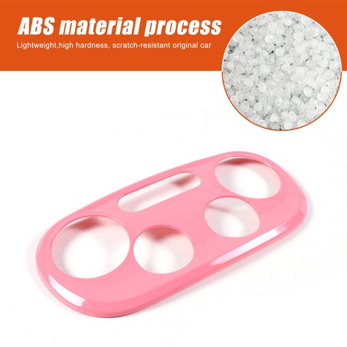 Car Air Condition Switch Button Frame Trim For Fiat 500 2016-2022 ABS Pink Cover - Picture 6 of 12