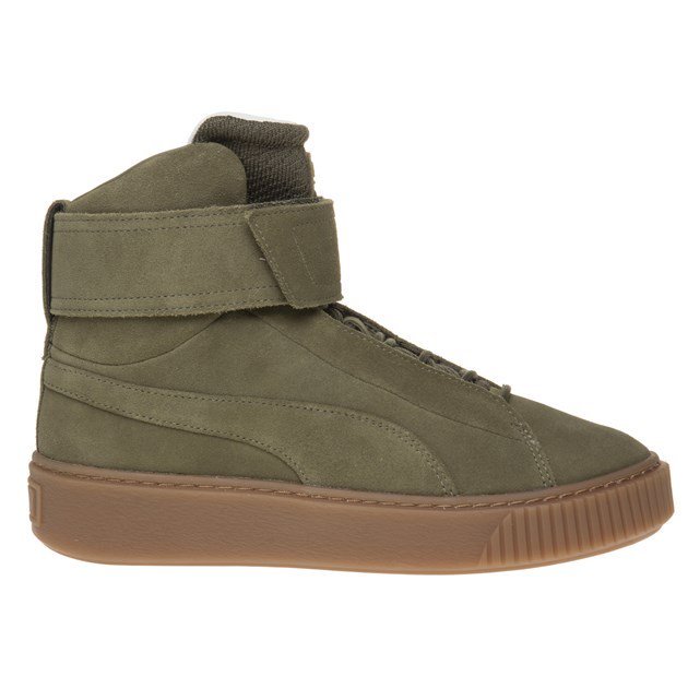New Womens Puma Green Green Green Khaki Platform Mid Ow Suede Trainers Hi Top Lace Up 16e856 New Womens Puma Green Green Green Khaki Platform Mid Ow Suede Trainers Hi Top Lace Up 16e856