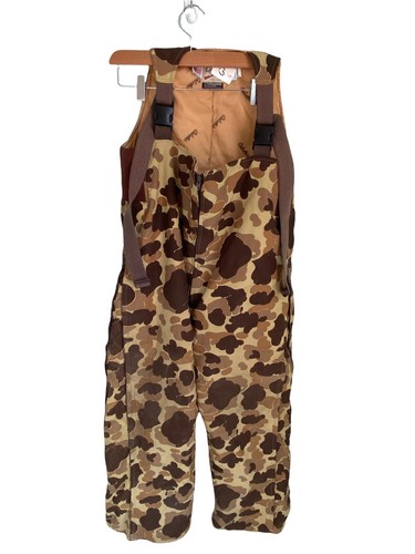 Vtg Cabelas Insulated Duck Camo Hunting 