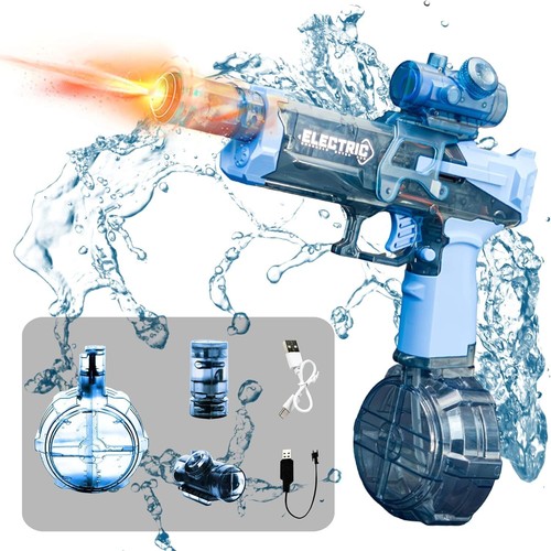 Hochdruck Wasserpistole elektrische Wasser Pistole Erwachsene Sommer Toy Kinder - Bild 13 von 16