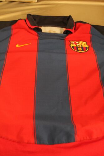 Barcelona Home Shirt 2003/04 RONALDINHO #10 (M) - Picture 6 of 9