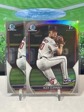 2023 Bowman Draft #BDC-79 Alex Clemmey Chrome Refractor (2) 