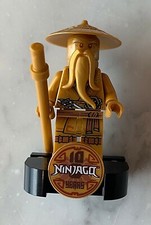LEGO Minifigur Ninjago Sensei Wu / Meister Wu- Legacy, Pearl Gold Robe Set 71741