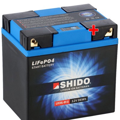 Batterie für Harley FLHXSE 1800 CVO Street Glide ABS 16 Shido Lithium YIX30L-BS