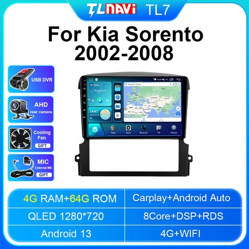 Radio de coche para KIA Sorento 2002-08 reproductor multimedia navegador GPS pantalla de reproducción de coche - Imagen 44 de 48