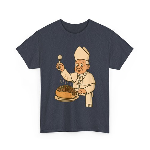 Funny Da Pope Blessing Chicago Italian Beef T-Shirt, Humorous Religious Tee - Picture 16 of 20