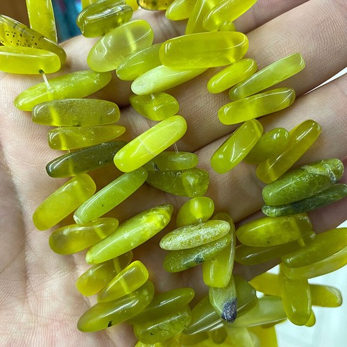 Venta al por mayor cuentas sueltas de ágatas de piedra natural irregulares para hacer joyas de 15,5"" - Imagen 54 de 66