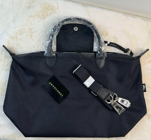 Longchamp Le Pliage Energy Shoulder Tote Bag 2Way Bag S Black Outlet from JAPAN - 第 2/8 張圖片