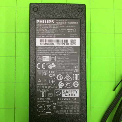 Philips 271E1 Monitor Power Adapter Cord ADPC1938EX - Afbeelding 5 van 6