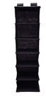 Homeline 6 shelf hanging closet organizer Black 12" x 11.5" X 42"