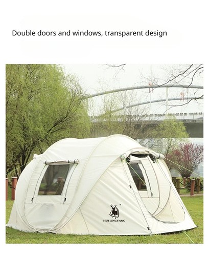 One-touch Tent for 3-4 People Automatic 1-person Camping Waterproof Ultralight - Picture 12 of 25