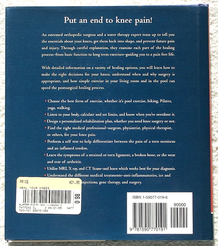 "Heal Your Knees" by Dr. Robert Klapper and Lynda Huey - Picture 3 of 8