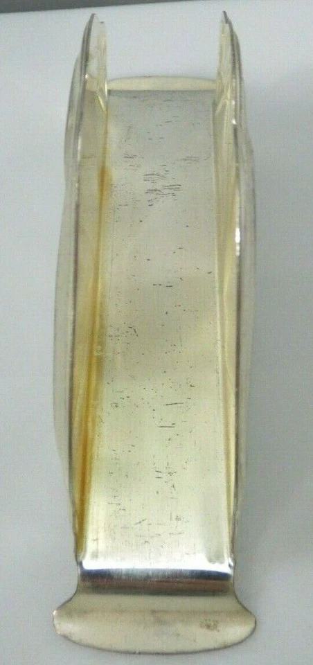 Silver Plate Metal Napkin Letter Card Holder IKORA Brushed Germany WMF Vintage - Image 3 of 4