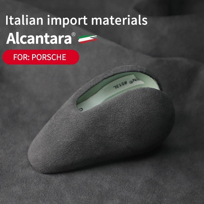 Cubierta de perilla de cambio de marchas de coche Alcantara interior pegatina moldura para Porsche Cayman Foto 4 de 4
