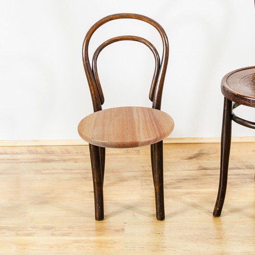 Wooden Round Stool Top: Natural Wood Finish Seat Replacement Top - Rustic Bar - Picture 7 of 12