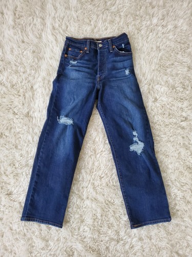 LEVI Womens Ribcage Straight Ankle  Strauss Jeans Levi Strauss & Co 26X27