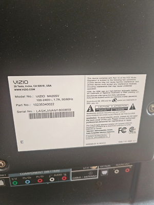 VIZIO SMART TV - 42 INCH 1080P 120 HZ LED ( Model : VIZIO