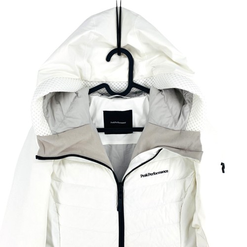 Peak Performance Damen Weiß Blackfire Down Ski Jacke Mantel mit Kapuze GRÖSSE S - Bild 2 von 13
