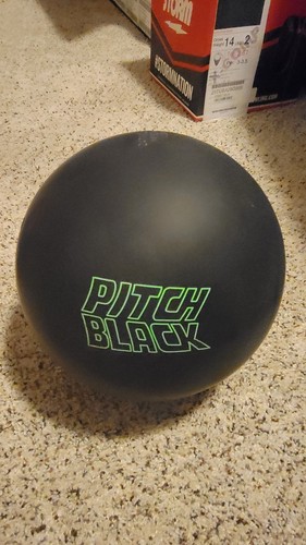 Storm Pitch Black Urethane X-Comp Bowling Ball | 14 Pounds | Large Pit - Picture 7 of 18