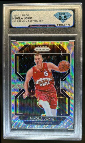 2021-22 Prizm Nikola Jokic Silver Wave #32 Nuggets DSG 9.5