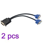 2 Stück -59 59-poliger Stecker auf Dual-VGA-Buchse,
