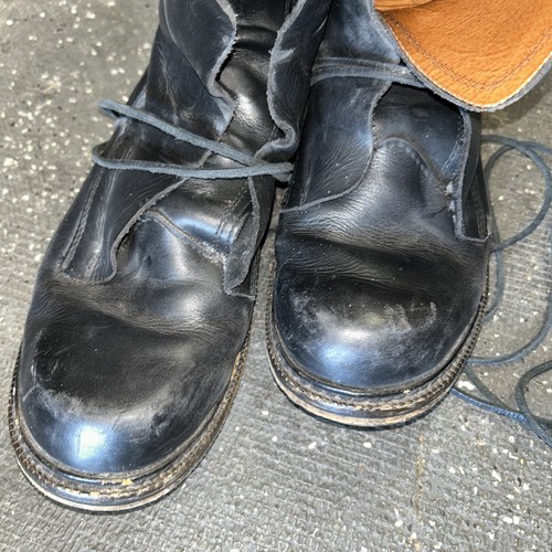 Botas Dirk Bikkembergs Botas de Alambre Largo Cuero Negro Talla 42 EE. UU. 8.5 - Imagen 9 de 9