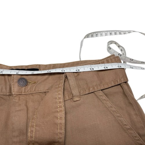 New With Tag Banana Republic Womens Size 4 Petite 4" Inseam Belted Denim Brown - 第 8/10 張圖片