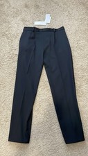 Stella McCartney Black Wool Skinny Tuxedo Ankle Pants NWT IT 42 US 8