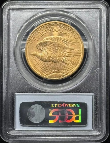 1908 P Double Eagles Saint Gaudens PCGS MS-62 Rive d'Or Collection Motto - Bild 2 von 2