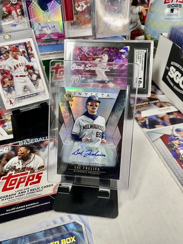 2021 Bowman Chrome Draft Invicta Auto #BI-14 Sal Frelick /99 Milwaukee Brewers - Picture 4 of 4