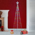 86"H LED Artificial Christmas Tree with Glowing Star Topper