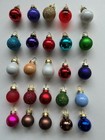 25 Miniature Multicoloured Christmas Tree Baubles Used in Good Condition